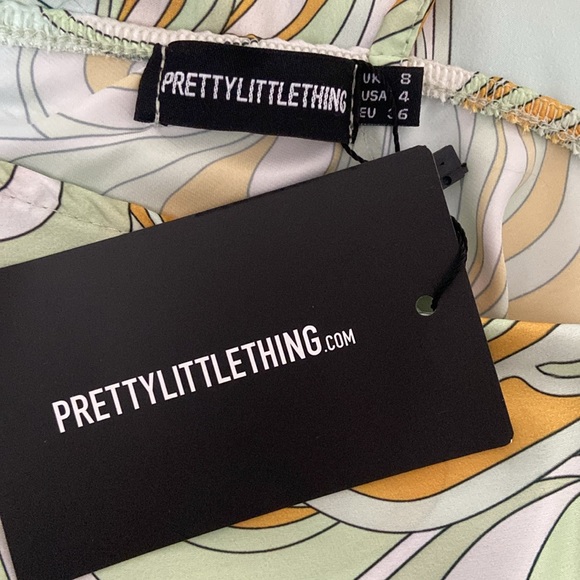 BNWT Pretty Little Thing One Shoulder Dress - Size 4 - Picture 10 of 10